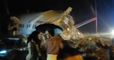 فيديو صور.. اللحظات الأولى بعد تحطم طائرة ركاب على متنها 191 راكبا جنوب الهند