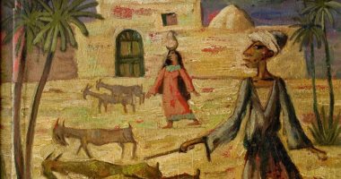 100 لوحة مصرية.. "الراعى" للفنان الكبير راغب عياد