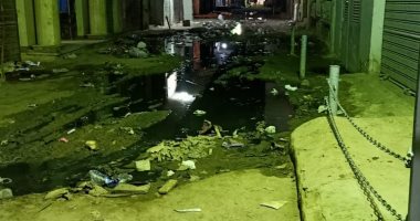 استمرار معاناة الأهالى من انتشار مياه الصرف الصحى بشارع المسابك بمنطقة بشتيل