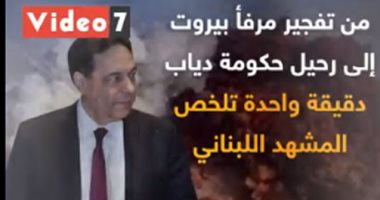 فيديو..من تفجير مرفأ بيروت لرحيل حكومة دياب..دقيقة واحدة تلخص المشهد اللبنانى