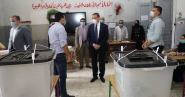 صور.. محافظ المنوفية يتفقد لجان انتخابات الشيوخ بشبين الكوم