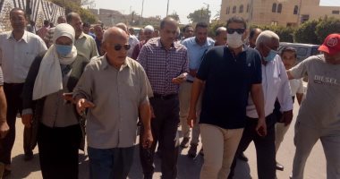 صور.. مسيرة وطنية بشوارع أشمون لتشجيع المواطنين على المشاركة الانتخابية 
