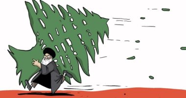 كاريكاتير صحيفة إماراتية.. حزب الله يسرق خيرات لبنان