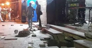 رئيس مدينة أسوان: الهبوط الأرضى بمدخل السوق السياحى ناتج عن كسر ماسورة