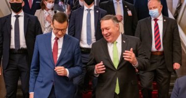 بومبيو يلتقى رئيس وزراء بولندا فى وارسو لبحث الأهداف الثنائية المشتركة