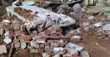 انهيار جزئى بمنزل مأهول بالسكان في المراغة شمال سوهاج دون خسائر بشرية