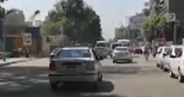 فيديو.. سيولة مرورية فى اتجاهى شارع أحمد عرابى بمنطقة المهندسين