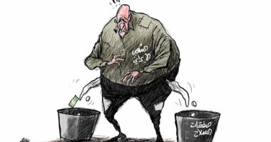 كاريكاتير صحيفة سعودية.. إيران تنفق أموال شعبها لشراء السلاح ودعم الميليشيات