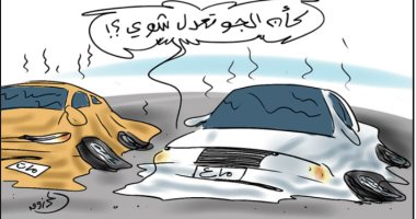 كاريكاتير صحيفة سعودية.. ارتفاع درجات الحرارة فى المملكة