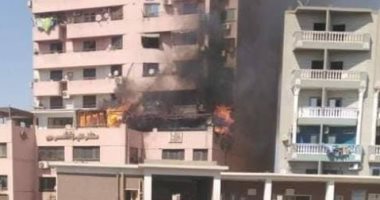 قارئ يشارك بصور لنشوب حريق فى برج التطبيقيين بنجع حمادى محافظة قنا