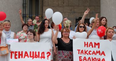 اعتقال 100 شخص فى مظاهرات احتجاجية فى بيلاروسيا 