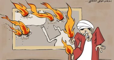 كاريكاتير صحيفة إماراتية.. أردوغان يكتوى بنيران أشعلها فى المنطقة