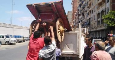 رفع مخالفات إشغالات طريق المحمودية غرب الإسكندرية (صور) 