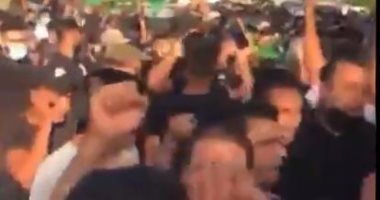جنازة فى لبنان تتحول لمظاهرة حاشدة ضد حسن نصر الله.. فيديو