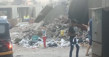 قارئة تشكو تواجد مقلب للقمامة فى شارع إبراهيم حمادة بحى العمرانية بالجيزة