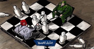 كاريكاتير صحيفة سعودية.. إيران وتركيا يحولون الشرق الأوسط إلى لعبة شطرنج