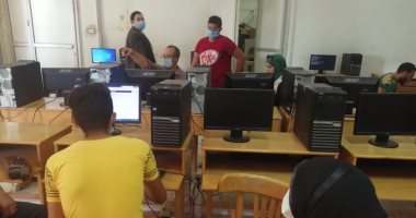 تنسيق 2020.. استمرار توافد طلاب المرحلة الأولى على جامعة حلوان لتسجيل الرغبات