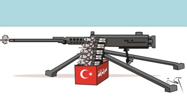 كاريكاتير صحيفة إماراتية ..  تركيا تستخدم المرتزقة فى تأجيج الصراعات