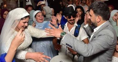 مصطفى خاطر يحتفل بزواج أخته من شقيق مصطفى بسيط.. صور وفيديو