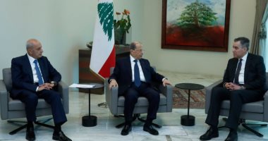 ميشال عون يلتقى مصطفى أديب رئيس الحكومة اللبنانية المكلف