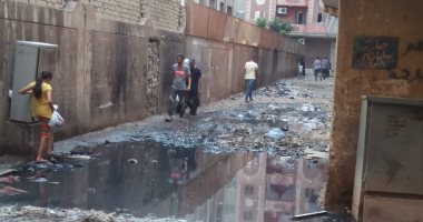 شكوى من انتشار مياه الصرف الصحى بشارع حنفى بمنطقة بشتيل