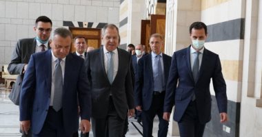 صور.. الرئيس السوري يجرى مباحثات مع وفد روسي فى دمشق