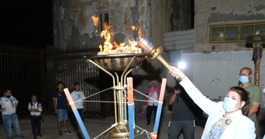 إضاءة شعلة "أولمبياد " الطفل المصرى فى نسخته الثانية بالإسكندرية