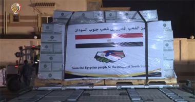جسر جوى مصرى بمساعدات لمتضررى السيول بجمهوريتى السودان والجنوب.. فيديو