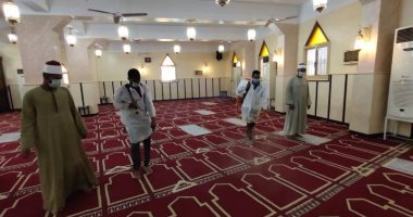 الأوقاف توجه بحملات لنظافة وتعقيم المساجد استعدادا لصلاة الجمعة غدا.. صور