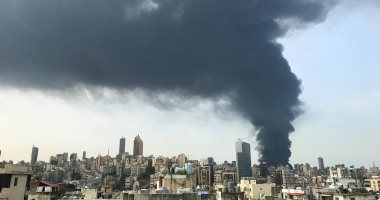 مروحيات الجيش اللبناني تسيطر على حريق مرفأ بيروت ولا إصابات بشرية