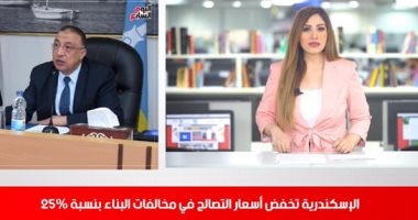 محافظ الإسكندرية لـ"تليفزيون اليوم السابع": 590 مليون حصيلة التصالح حتى الآن