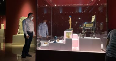 وزير السياحة يفتتح معرض مقتنيات الملك توت عنخ أمون بمتحف آثار الغردقة.. فيديو وصور