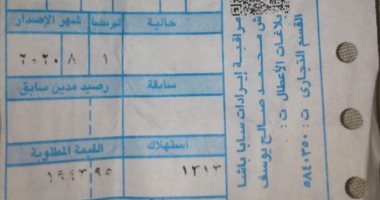 قارئ يشكو خطأ بحساب فاتورة الكهرباء فى الإسكندرية