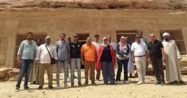 لجنة من محافظة أسوان تتفقد آثار جبل السلسلة 