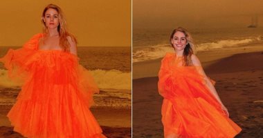 موديل أمريكية تستغل حرائق الغابات لعرض فستان للبيع وتثير غضب السوشيال ميديا