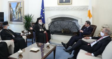 بابا الروم الأرثوذكس يلتقى رئيس جمهورية قبرص 