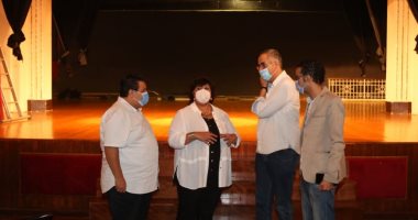 وزيرة الثقافة تتفقد أعمال تطوير مسرح ليسيه الحرية بالإسكندرية "صور"