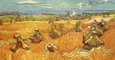 شاهد لوحة حصاد القمح لـ الفنان العالمى فان جوخ