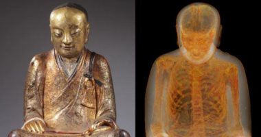 شاهد مومياء راهب داخل تمثال لـ بوذا.. قصته غريبة