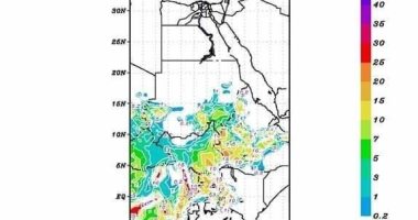 الرى تنشر خرائط سقوط الأمطار وحالة الطقس على منابع نهر النيل حتى الإثنين المقبل