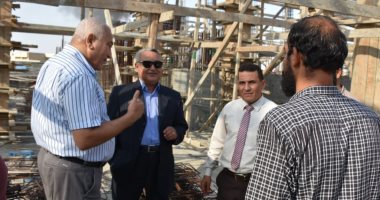 رئيس جامعة مدينة السادات يتفقد الأعمال الإنشائية إستعدادا للعام الجديد