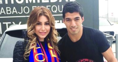 يارا فى صورة مع سواريز بعد رحيله عن برشلونة: حظا سعيدا فى المرحلة الجديدة