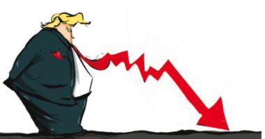 كاريكاتير.. أسهم ترامب تهبط بأفعاله كي يتهرب من الضرائب