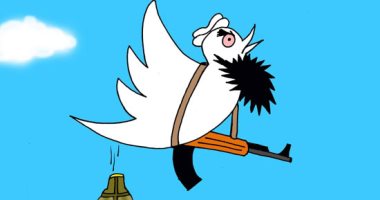 تويتر منصة تسويق العنف والإرهاب في كاريكاتير اليوم السابع