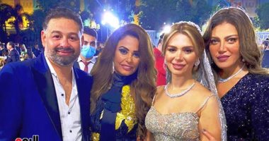 النجمة ريهام حجاج تتألق خلال حضورها حفل زفاف أمير شاهين.. ألبوم صور