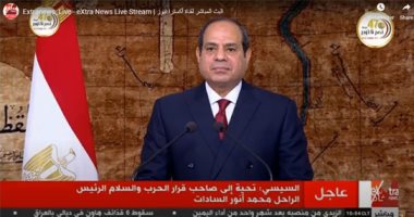 السيسى: الحفاظ على أمن مصر شاهدا على تفرد وصلابة الشعب وقدرة جيشه