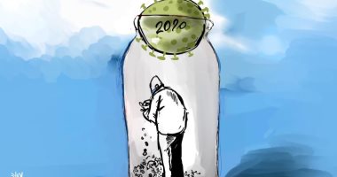 كاريكاتير صحيفة فلسطينية.. كورونا يهيمن على 2020