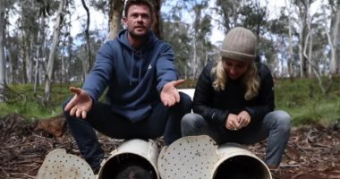 كريس هيمسورث يساعد في إعادة حيوان لموطنه الأصلى بأستراليا ..فيديو 