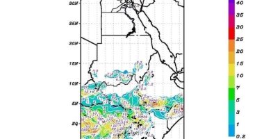 سقوط أمطار غزيرة على منابع نهر النيل حتى السبت.. خرائط
