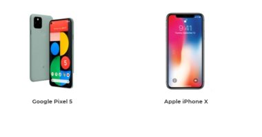 إيه الفرق.. مقارنة بين هاتفى Pixel 5 و iPhone x